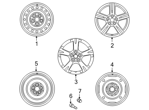 2009 Pontiac Vibe Wheels Diagram