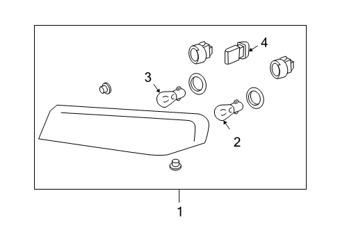 2007 Chevy Colorado Park & Signal Lamps Diagram 1 - Thumbnail