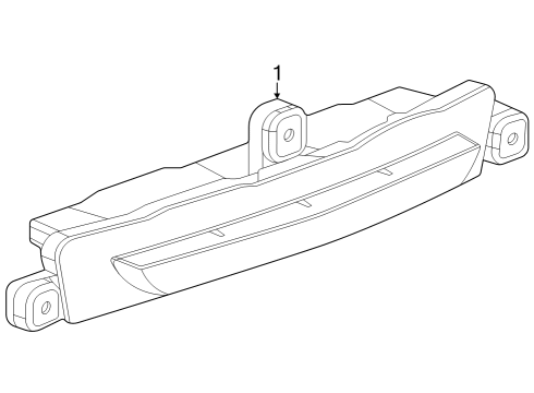 2024 Cadillac XT4 LAMP ASM-RR FASCIA LWR SIG Diagram for 42864679