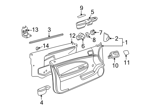 2009 Pontiac G5 Mirrors, Electrical Diagram 1 - Thumbnail