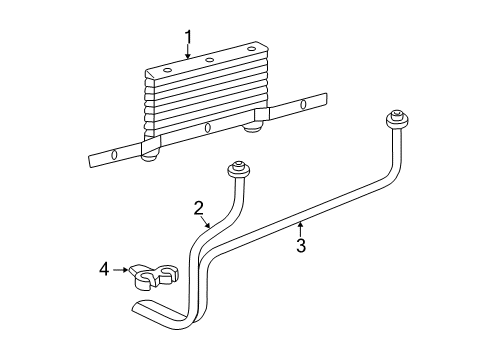 2007 GMC Sierra 2500 HD Classic Cooler Assembly, Trans Fluid Auxiliary Diagram for 15102153