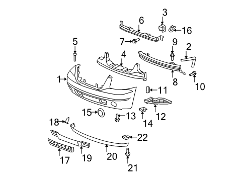 2010 GMC Yukon Cover, Front Tow Hook Opening Diagram for 15893975