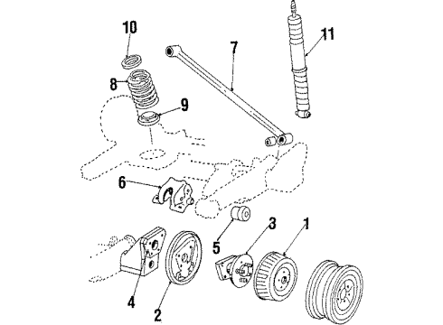 1985 Pontiac 6000 Rear Suspension Diagram