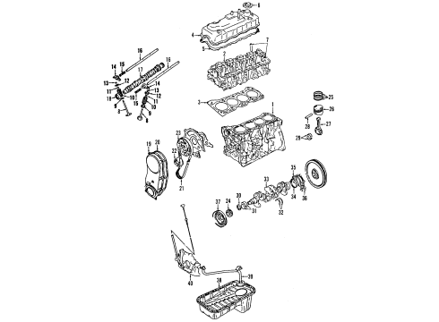 2000 Chevy Tracker Seal,Valve Stem Oil Diagram for 96059936