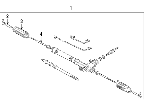 2015 Chevy Captiva Sport P/S Pump & Hoses, Steering Gear & Linkage Diagram