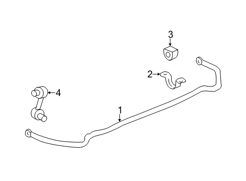 2014 Cadillac CTS Rear Suspension, Control Arm, Stabilizer Bar Diagram 2 - Thumbnail