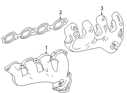 2022 GMC Sierra 3500 HD Exhaust Manifold Diagram 2 - Thumbnail