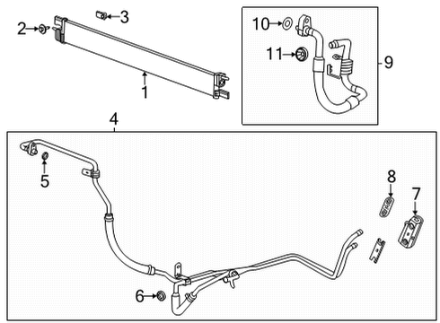 2024 Chevy Silverado 3500 HD Trans Oil Cooler Diagram 2 - Thumbnail