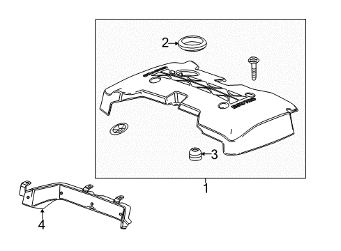 2013 Chevy Malibu Engine Appearance Cover Diagram