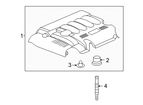 2008 Saturn Sky Engine Appearance Cover Diagram 2 - Thumbnail