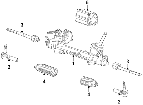 2014 Chevy Impala Steering Column & Wheel, Steering Gear & Linkage Diagram