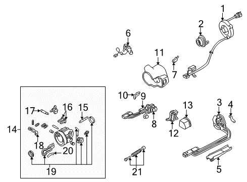 1998 Chevy Camaro Ignition Lock, Electrical Diagram 1 - Thumbnail