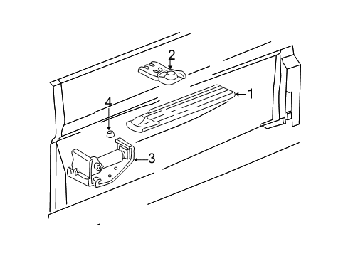 2007 Chevy Silverado 1500 Classic Interior Trim - Cab Diagram 2 - Thumbnail