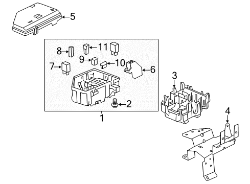 2012 Cadillac CTS Electrical Components Diagram