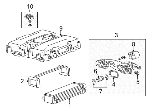 2016 Cadillac CTS Turbocharger Diagram 2 - Thumbnail