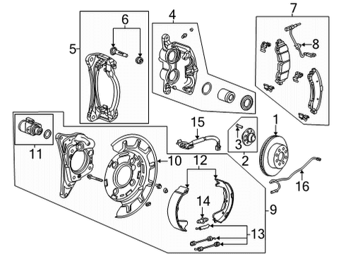 2023 GMC Sierra 2500 HD Parking Brake Diagram