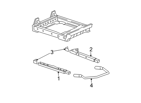 2006 Buick Rendezvous Tracks & Components Diagram