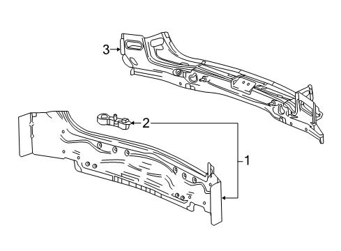 2020 Cadillac XT5 Rear Body Diagram