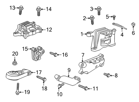 2020 Buick Encore GX Automatic Transmission Diagram 1 - Thumbnail