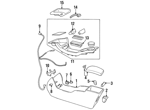 1995 Oldsmobile Cutlass Supreme Bracket, Body Wiring Harness Connect Diagram for 10256397