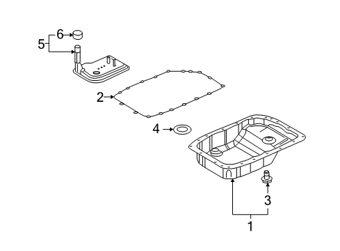 2010 Chevy Camaro Filter Kit,Automatic Transmission Fluid Diagram for 24258268