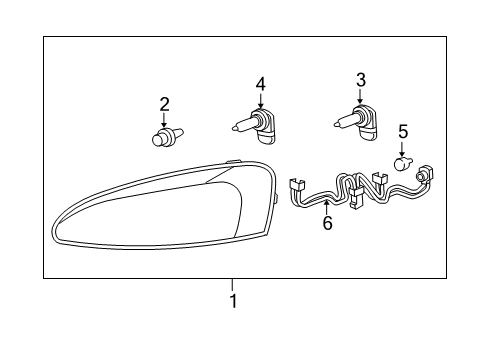 2004 Pontiac Grand Prix Headlamps, Electrical Diagram