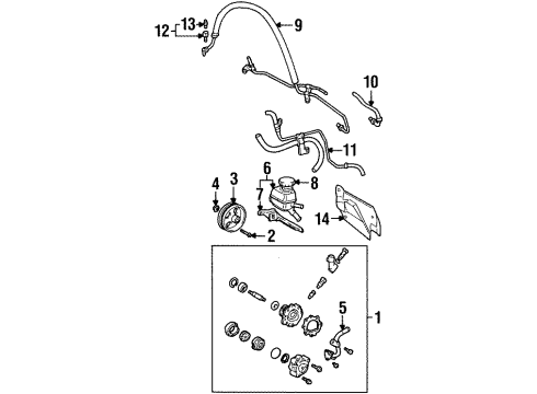 1998 Chevy Prizm Switch,Idle Speed Control P/S Pressure Diagram for 94857300