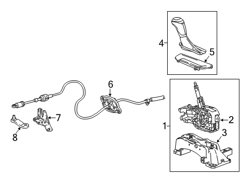 2020 Chevy Malibu Gear Shift Control - AT Diagram