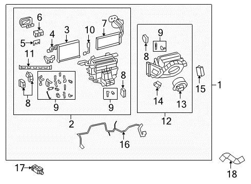 2011 Chevy Caprice Blower Asm Diagram for 92191992