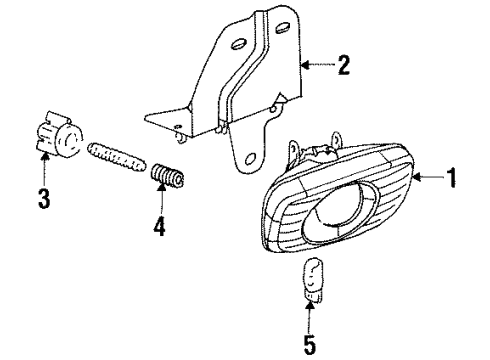 2000 GMC Yukon Fog Lamps Diagram