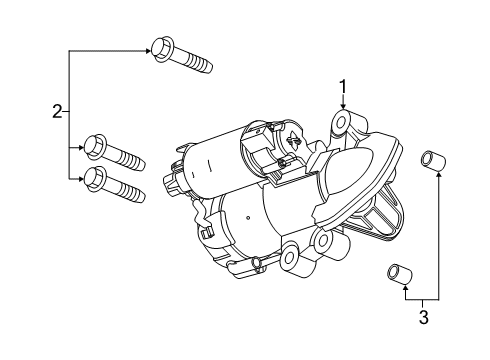 2023 Chevy Blazer STARTER ASM-. Diagram for 12730578