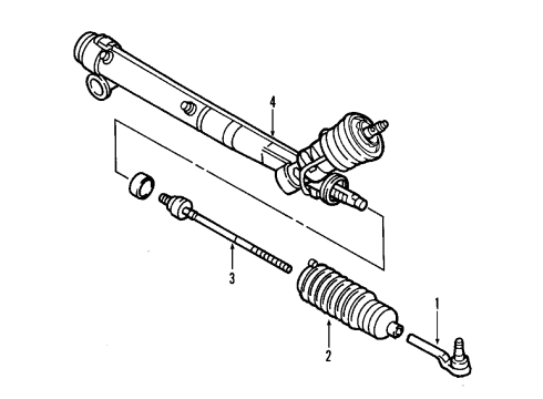 2007 Cadillac XLR P/S Pump & Hoses, Steering Gear & Linkage Diagram 1 - Thumbnail