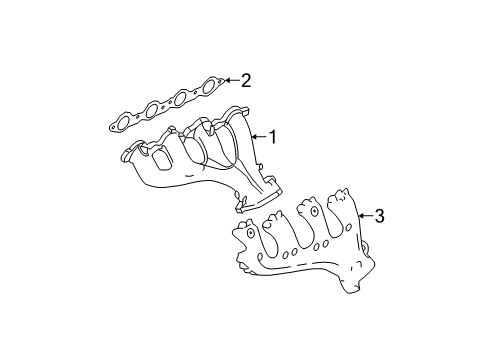 2009 GMC Sierra 1500 Exhaust Manifold Diagram 3 - Thumbnail