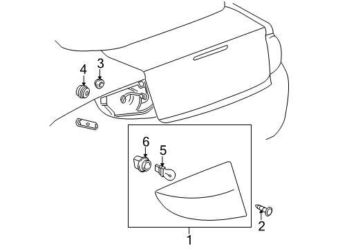 2007 Pontiac G5 Tail Lamps Diagram