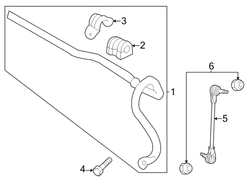 2024 Buick Encore GX Stabilizer Bar & Components  Diagram