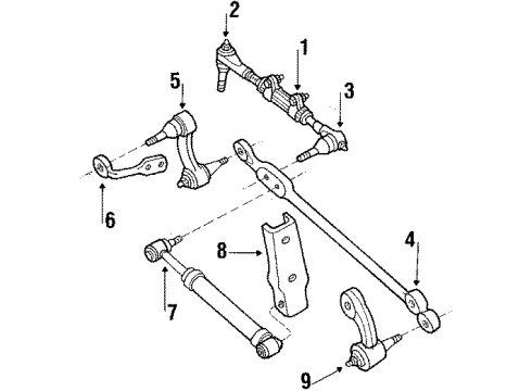 1987 GMC P2500 Steering Gear & Linkage Diagram