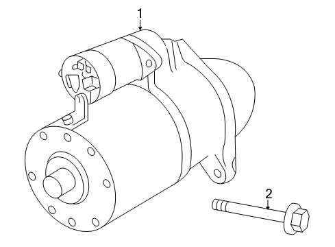 2008 Saturn Vue Starter, Electrical Diagram 1 - Thumbnail