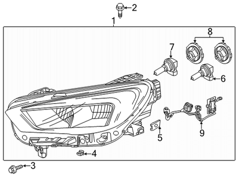 2022 Buick Encore GX Headlamps Diagram 1 - Thumbnail