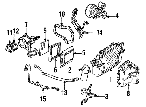 1987 Chevy Corvette Case,Evap Inlet Diagram for 3094162