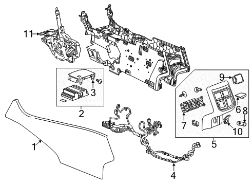 2016 Chevy Impala CONTROL ASM,A/TRNS Diagram for 13534683