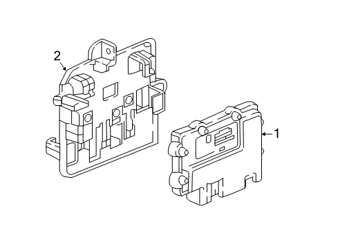 2018 Cadillac CT6 Parking Aid Diagram 1 - Thumbnail