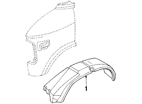 1996 Chevy P30 Inner Components - Fender Diagram