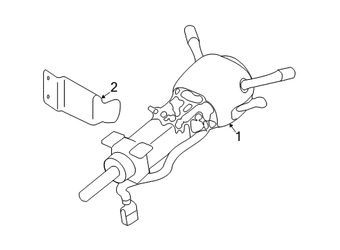 2006 Cadillac CTS Bracket Assembly, Steering Column Support Diagram for 15207995