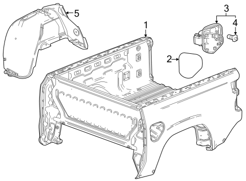 2023 Chevy Colorado HOUSING ASM-F/TNK FIL PIPE Diagram for 87832685