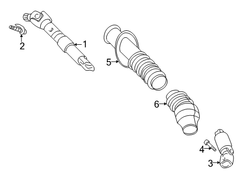 2006 Buick Rainier Lower Steering Column Diagram