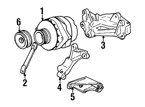 1992 Cadillac Seville Alternator Diagram 2 - Thumbnail