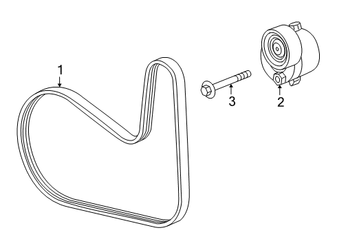 2024 Chevy Blazer Belts & Pulleys Diagram