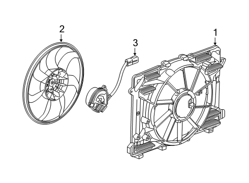 2019 Cadillac CT6 Cooling System, Radiator, Water Pump, Cooling Fan Diagram