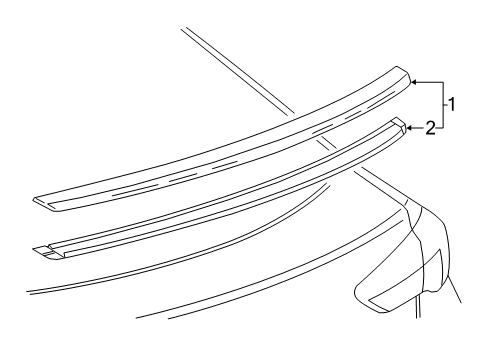 2019 Buick Regal Sportback Rear Spoiler Diagram