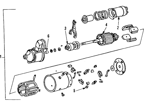 1985 Buick LeSabre MOTOR Diagram for 22522853